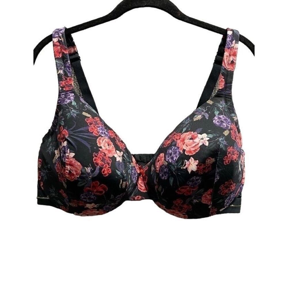 Cacique Lane Bryant women’s plus size floral bra, size 42 DD
